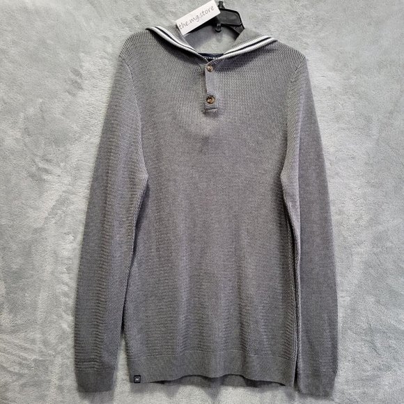 Mizzen + Main Other - Mizzen + Main Sweater Mens Medium Cassady Hoodie Henley Pullover Button